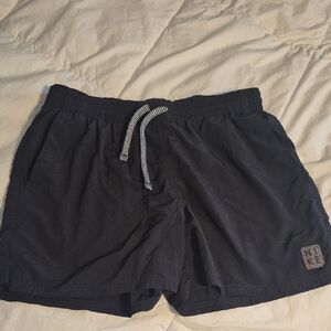 Nike Black Shorts with Black & White Drawstring. Mulicolor Nike Logo